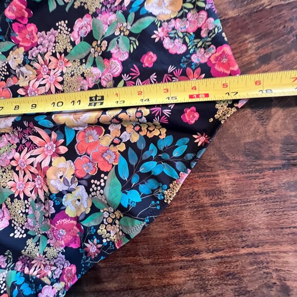 Johnny Was Floral & Animal Print One-Piece Swimsuit 3X Nylon Blend - Picture 15 of 16